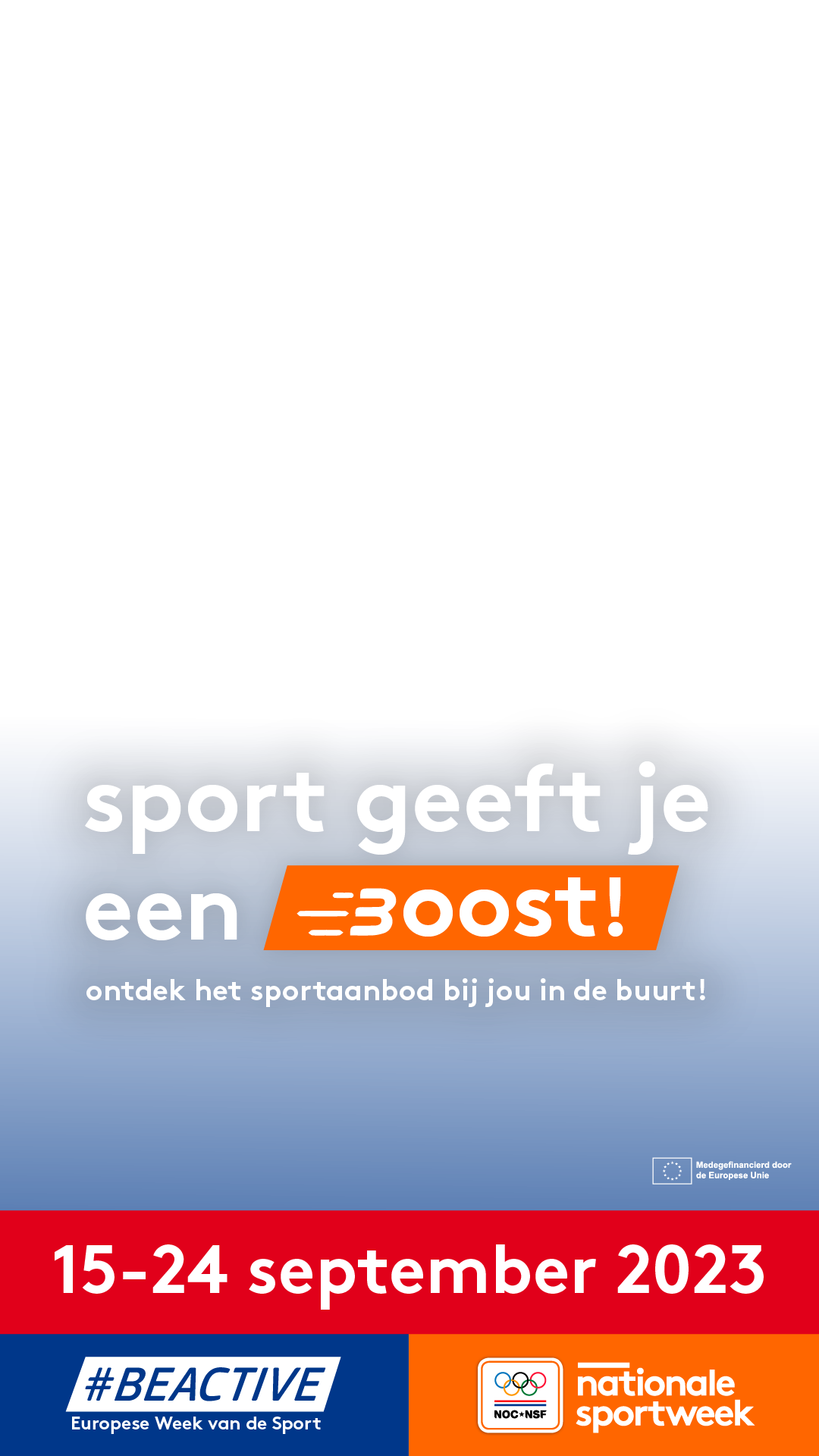 Gratis training Nationale Sportweek
